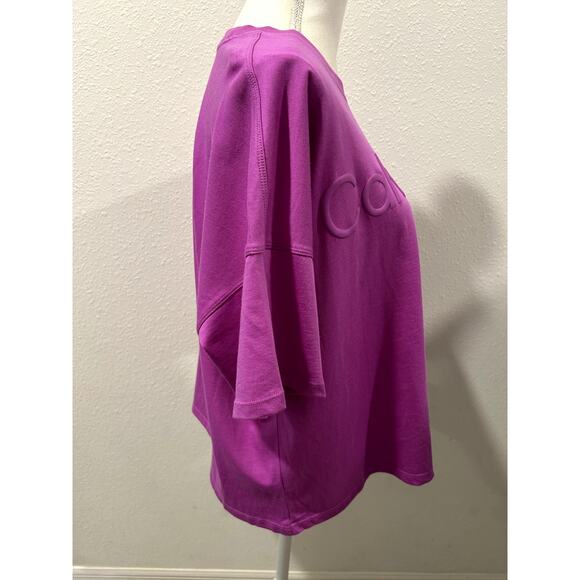 Calvin Klein Womens Cropped T-Shirt Top XL Short Sleeve 100% Cotton Crewneck New - Picture 2 of 6